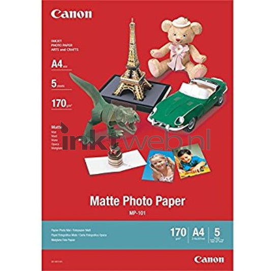 Canon MP-101 matte photo paper A4 170gsm 5 sheets 7981A042AA