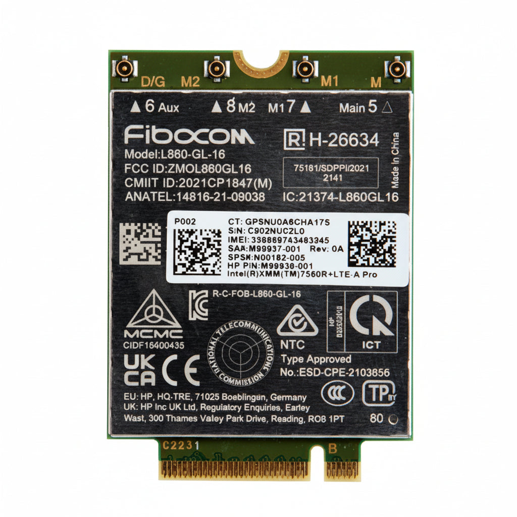 HP XMM 7560 R+ LTE-Advanced Pro WWAN Module 4G LTE Mobile Broadband 7P993AA