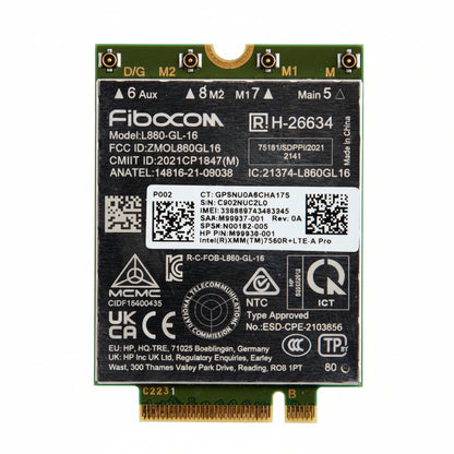 HP XMM 7560 R+ LTE-Advanced Pro WWAN Module 4G LTE Mobile Broadband 7P993AA