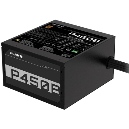 Gigabyte PSU P450B Bronze Certified 450W - 3 Year Warranty; 24/20-pin x 1; CPU 4+4-pin x 1; PCI-E 6+2-pin x 2; SATA x 6; Peri x3