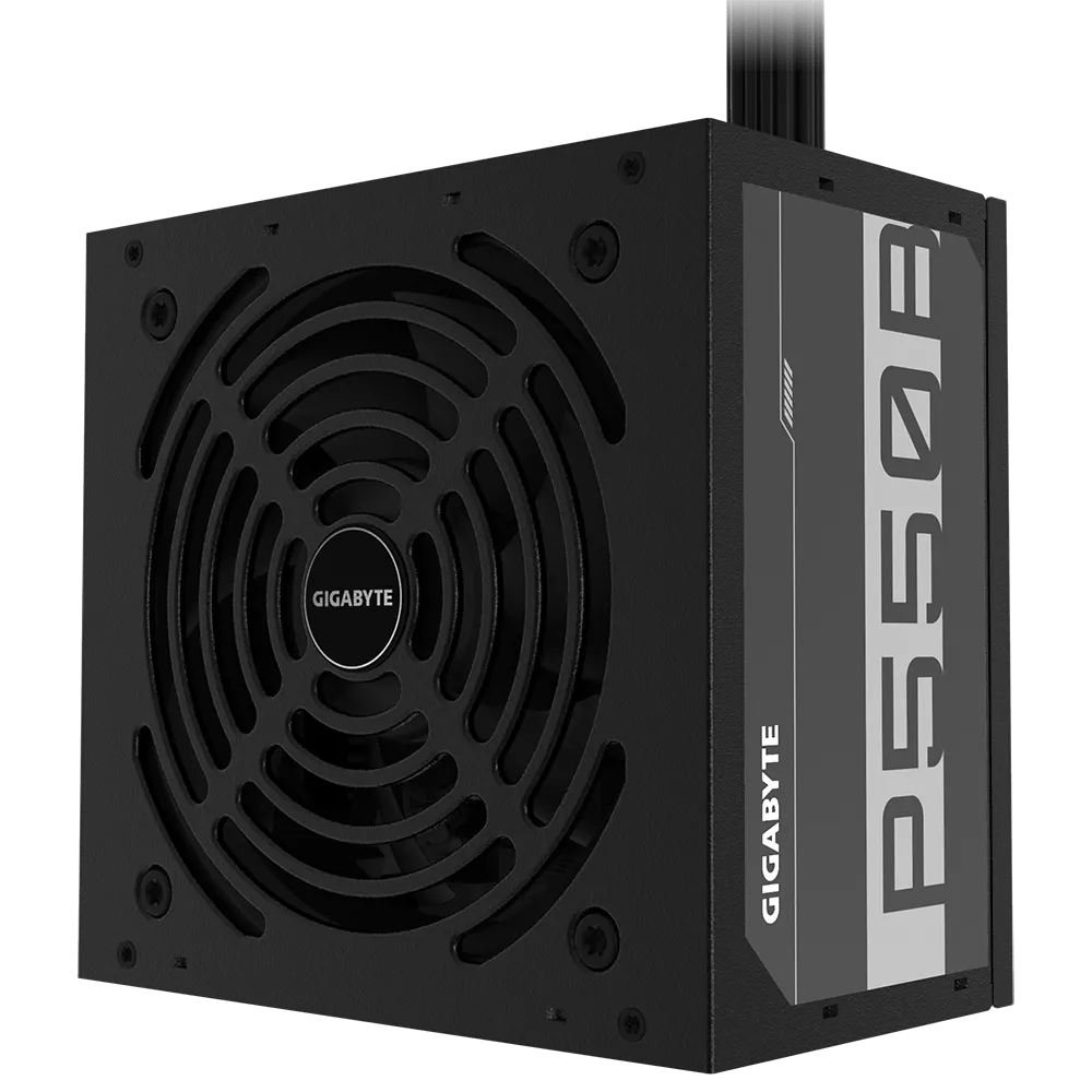 Gigabyte PSU P550B Bronze Certified 550W - 3 Year Warranty; 24/20-pin x 1; CPU 4+4-pin x 1; PCI-E 6+2-pin x 2; SATA x 6; Peri x3