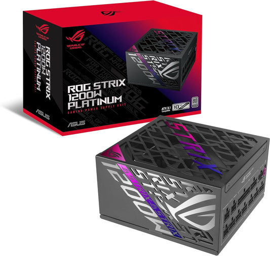 ASUS ROG Strix 1200W 80  Titanium ATX 3.1 Gaming Power Supply – PCIe 5.0, Fully Modular, Dual Fan by ASUS