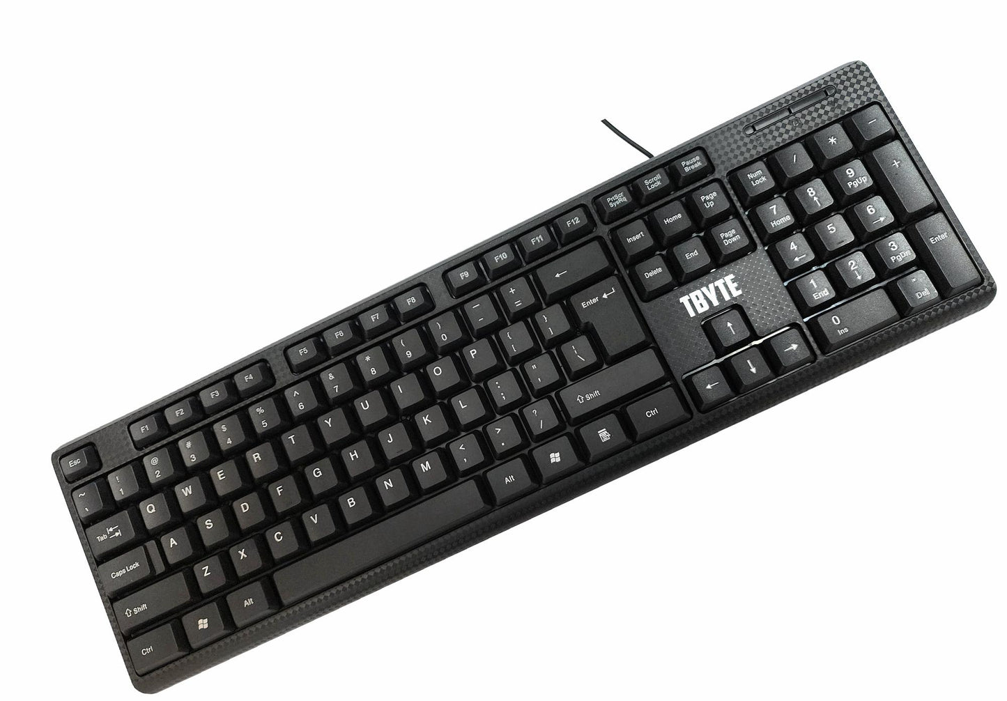 104-key TBYTE wired keyboard for office and home