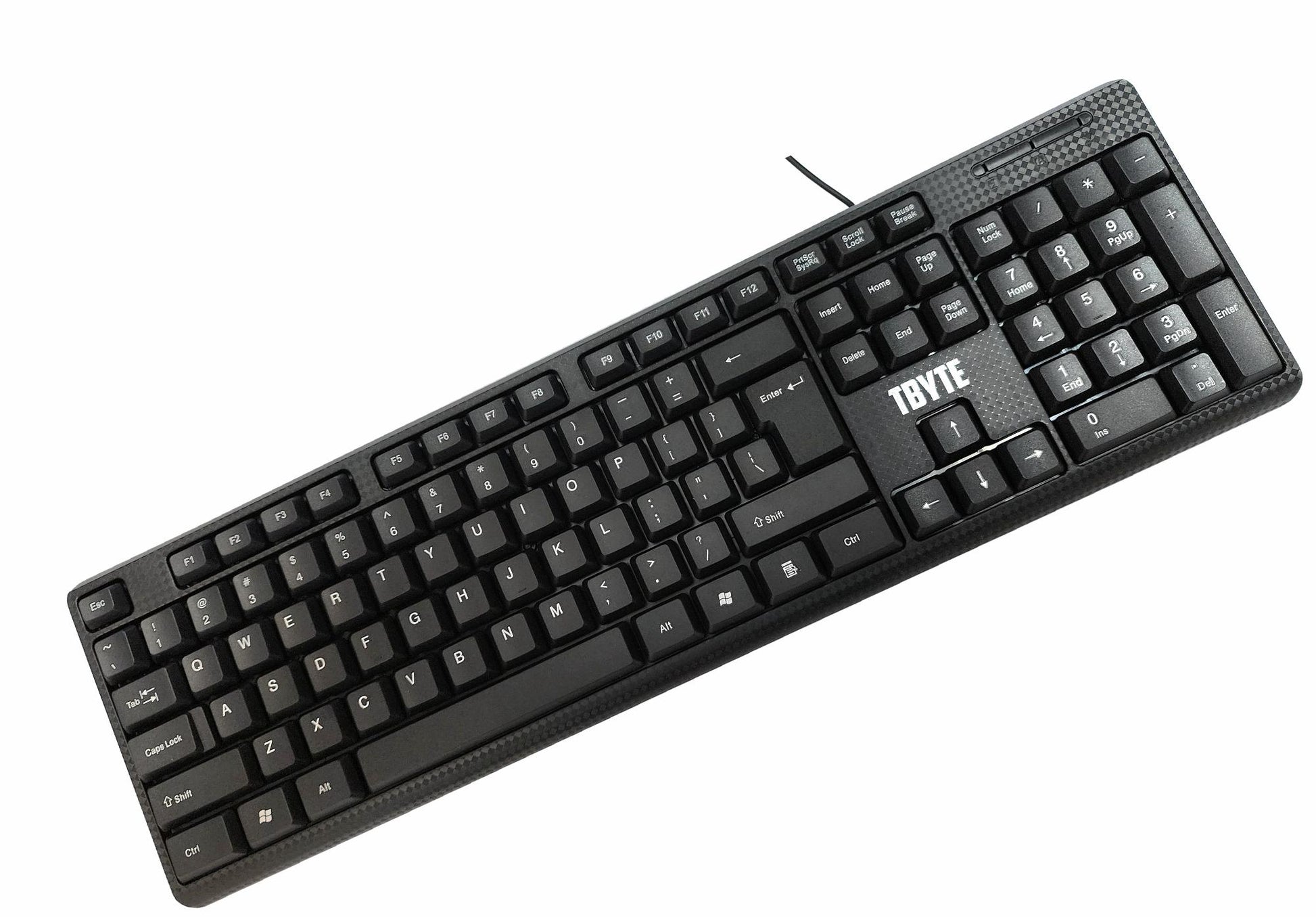 104-key TBYTE wired keyboard for office and home