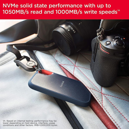 TechStore: SanDisk 500GB Extreme Portable SSD – USB-C, 1050MB/s, Rugged IP65, USB 3.2 Gen 2 – SDSSDE61-500G-G25