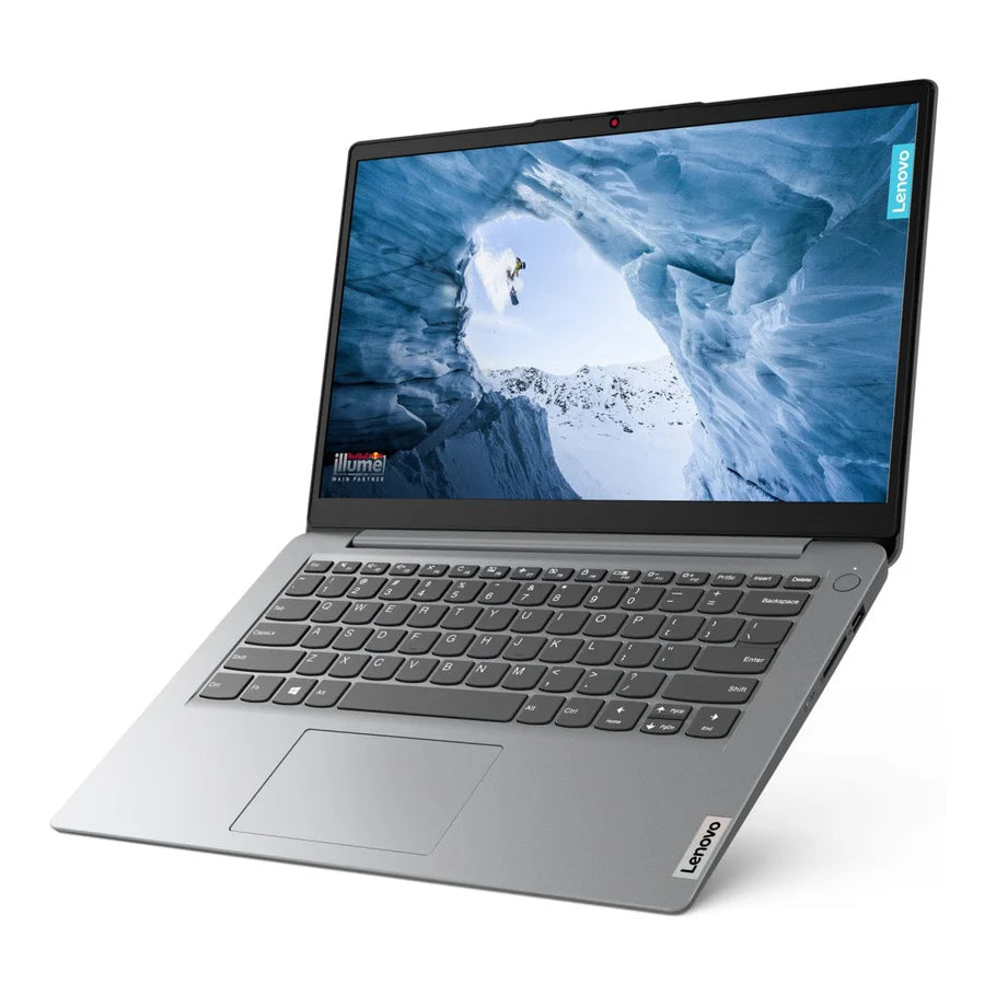 Slim Lenovo IdeaPad 1 laptop with Windows 11 Side view