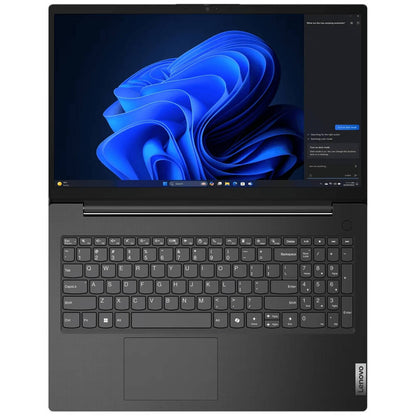 Close-up of the non-backlit keyboard and integrated Precision touchpad.

