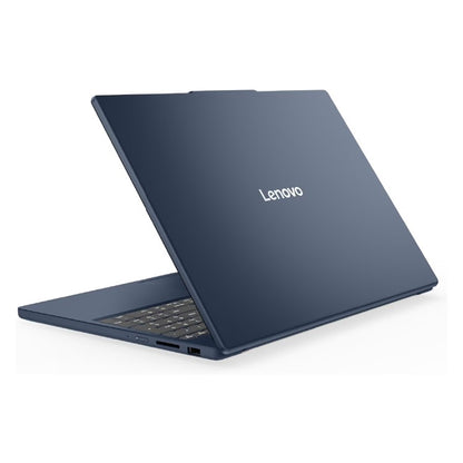 Lenovo IdeaPad Slim 3 15IRH10 laptop rear three-quarter view showing side ports