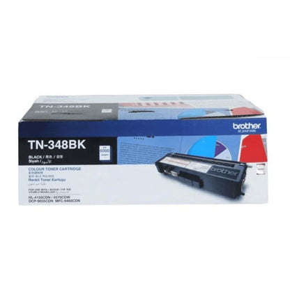 Brother TN-348BK Black Toner Cartridge front view