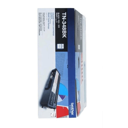 Brother TN-348BK black toner cartridge close-up