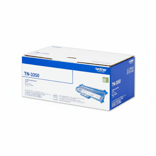 Brother TN-3350 black toner cartridge front view.

