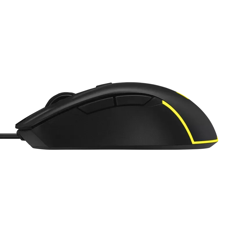 ASUS Gaming mouse/Wired/USB 2.0/Aura Sync/Win10/IP56/11/123x68x40mm/59g w/o cable/BLK/6 buttons/Switch: 60million