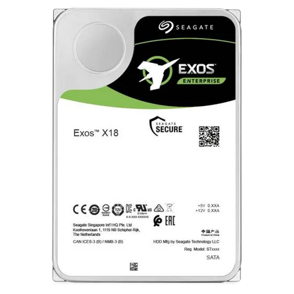 Seagate Exos X18 14TB HDD; 3.5''; 6GB/s SATA 512e/4Kn; RPM 7200