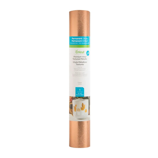 2005231 - Cricut Premium Vinyl Permanent 30.5x122cm (Textured Metallic Copper)