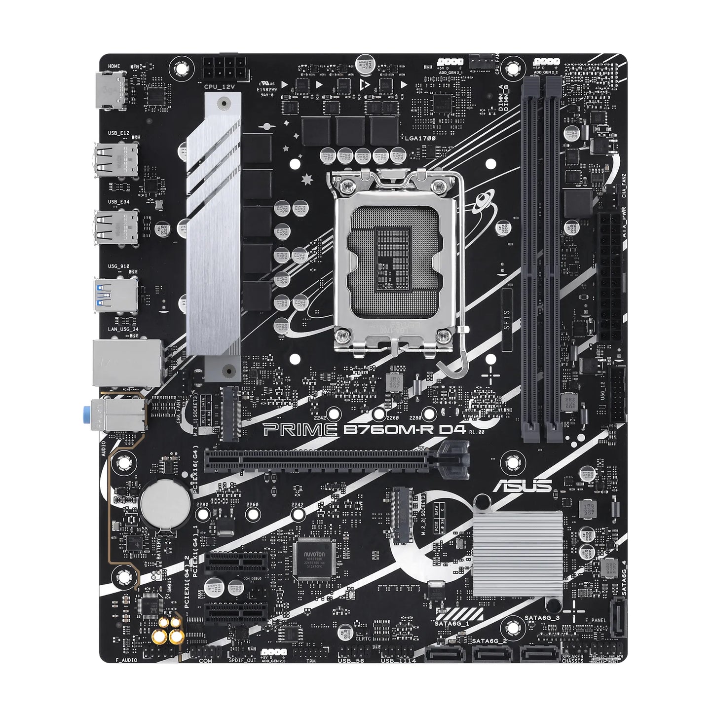 ASUS Motherboard/LGA1700/12/13/14th Gen/DDR4/2xDIMM/MAX64GB/ 2xM.2/4xSATA/ 1xPCIe4x16/ 2xPCIe4x1/1xHDMI/PS2/6xUSB
