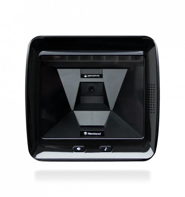 Newland FR80 Salmon 2D CMOS Mega Pixel Large window vertical desktop scanner with ''L'' mounting bracket; 3 mtr USB cable and mu