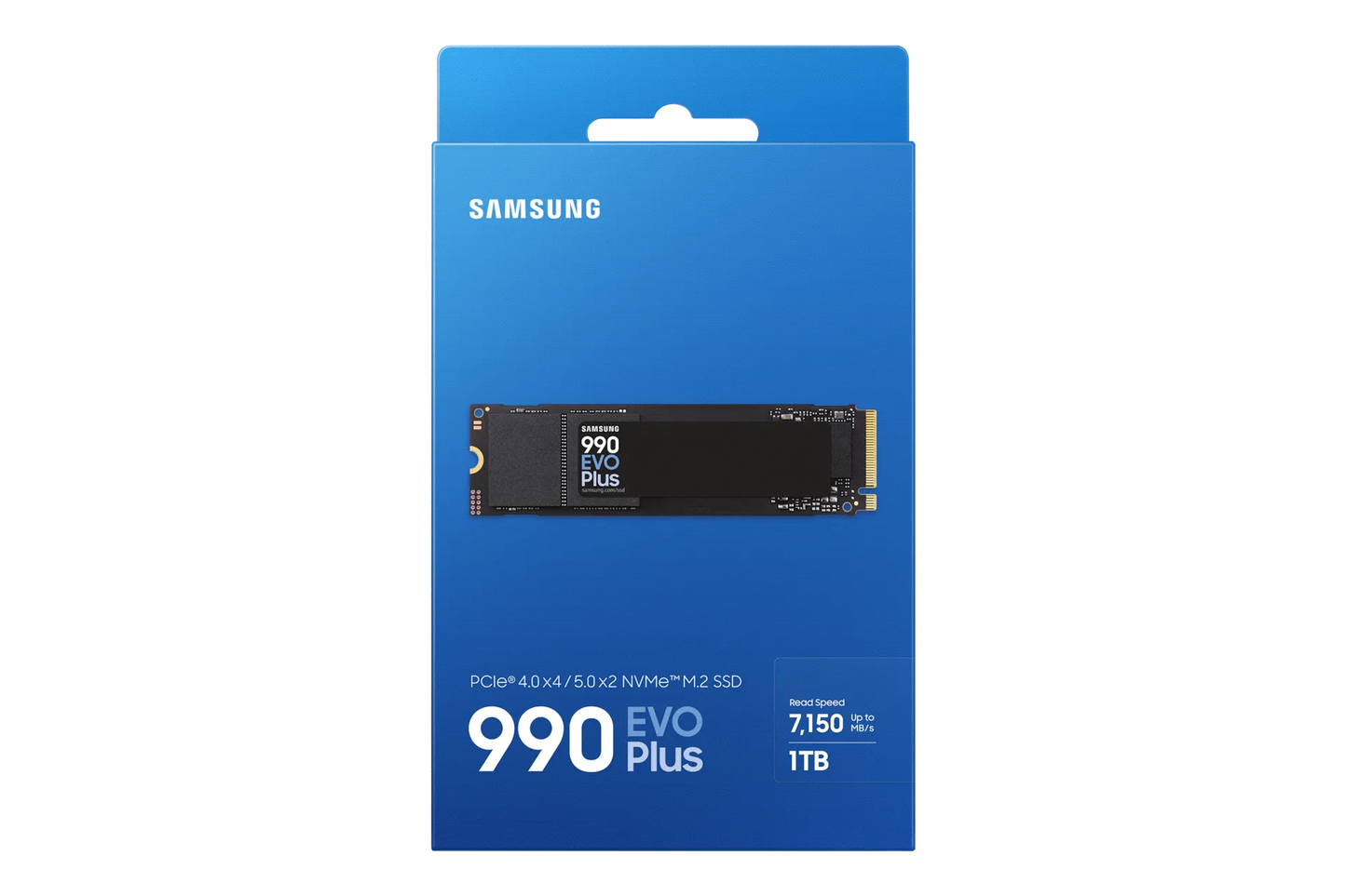 SAMSUNG MZ-V9S1T0BW 990 EVO Plus 1TB NVMe SSD - Read Speed up to 7150 MB/s; Write Speed to up 6300 MB/s; Random Read up to 850;0