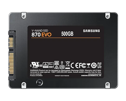 Samsung 870 EVO 500GB 2.5" SATA III SSD – High-Performance Solid State Drive for reliable and efficient storage upgrades.