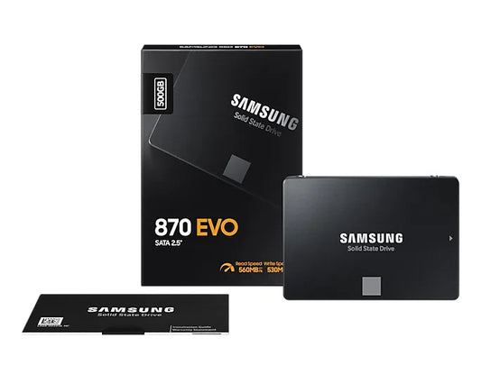 Samsung 870 EVO 500GB 2.5" SATA III SSD – High-Performance Solid State Drive for reliable and efficient storage upgrade.