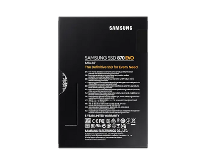 Samsung 870 EVO 500GB 2.5" SATA III SSD – High-Performance Solid State Drive with reliable storage and speed.