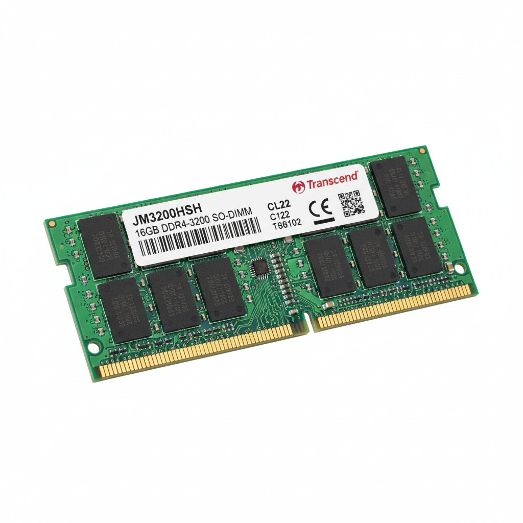 Transcend DDR4 SODIMM memory module on a white background