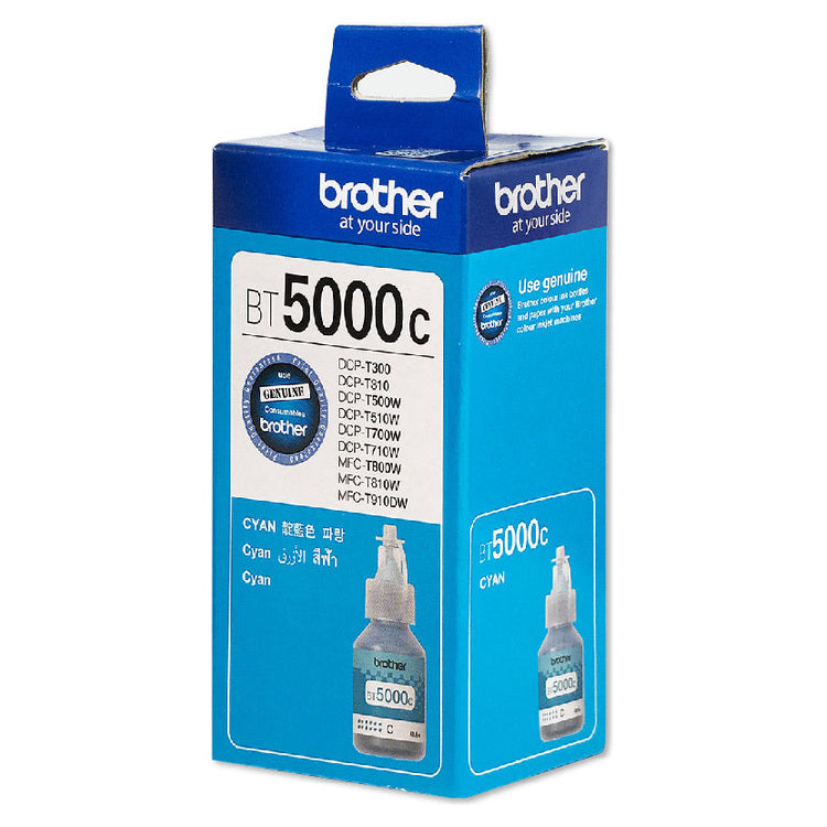 Brother BT5000C Cyan Ink Bottle – Approx. 5,000 Pages – product view