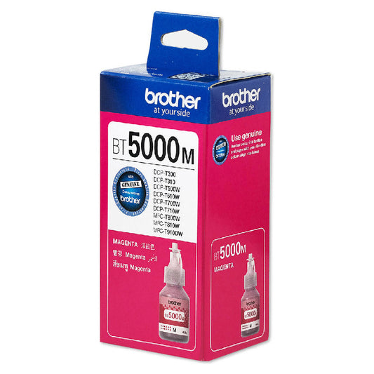 Brother BT5000M Magenta Ink Bottle – Approx. 5,000 Pages – product view