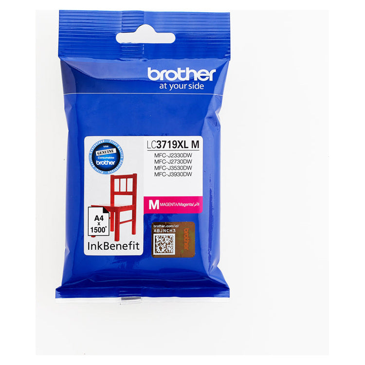 Brother LC3719XLM Magenta High-Yield Ink Cartridge – Approx. 1,500 Pages – product view