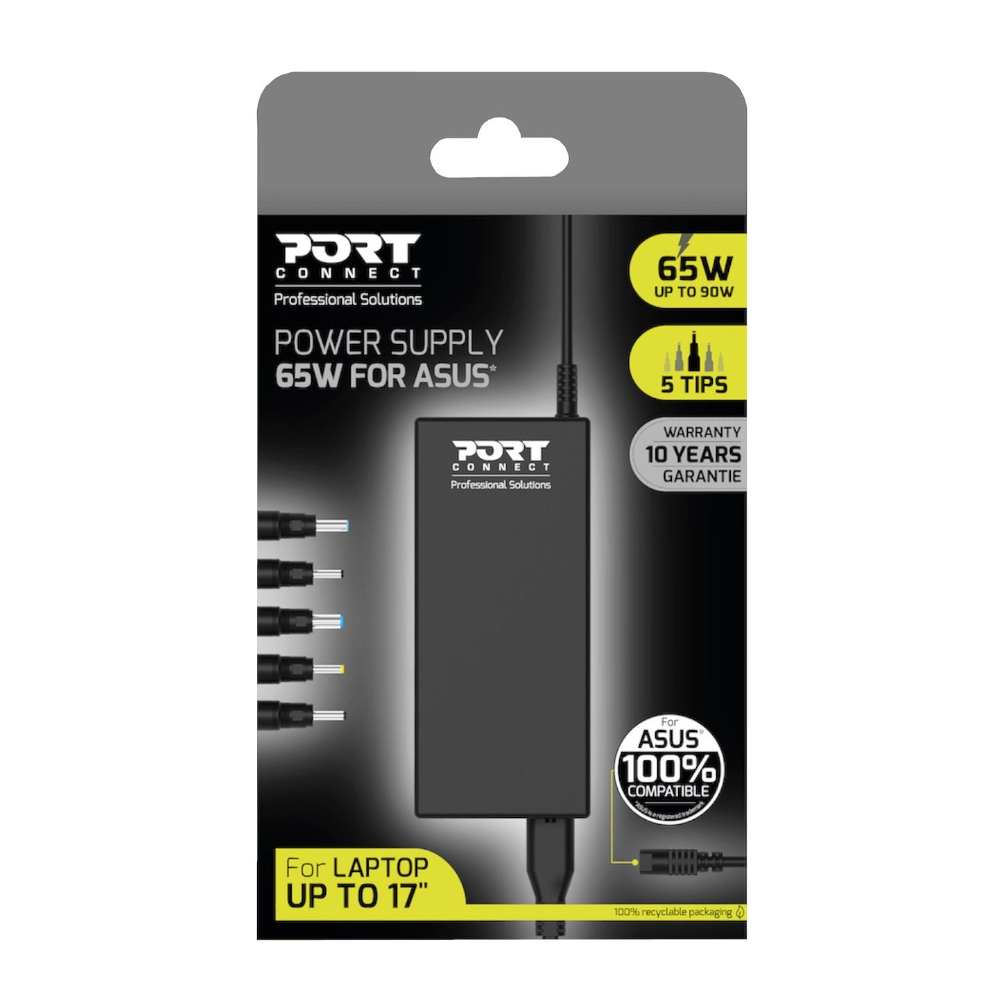 Port 65W Asus AC Adapter