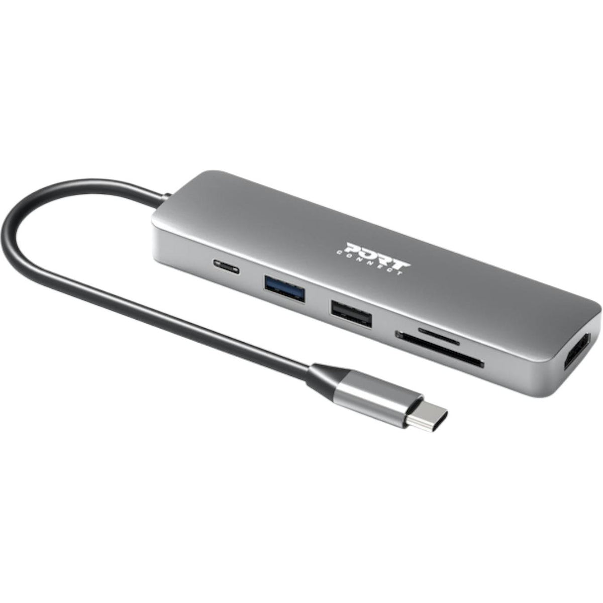 Port Connect 5-in-1 USB Type-C 4K Docking Station
