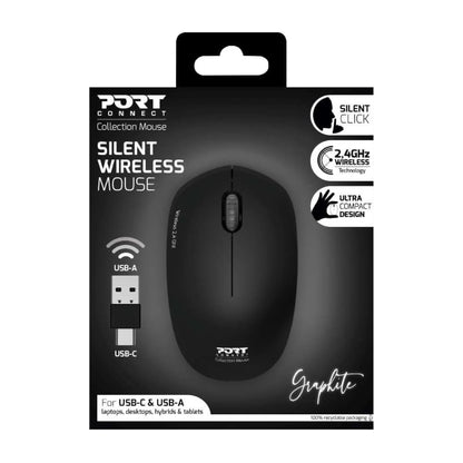 Port 2.4GHz Collection II Graphite Wireless Mouse