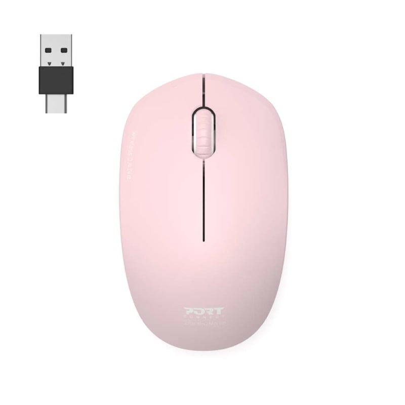 Port 2.4GHz Collection II Blush Wireless Mouse