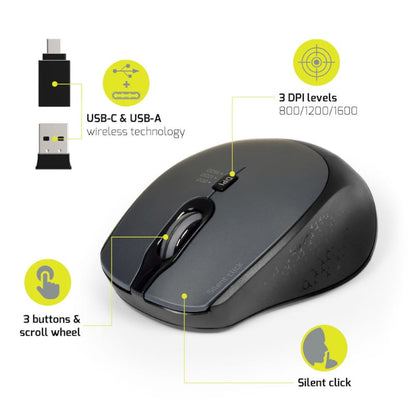 PORT SEDONA - WIRELESS MOUSE - BLACK