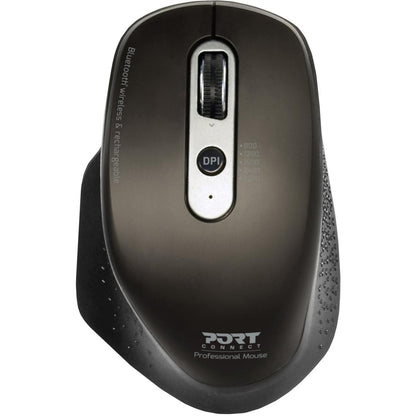 Port Connect Bluetooth Wireless and Rechargeable Executive Mouse - Black