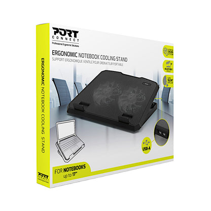 Port 2 Fan Cooler Notebook Stand