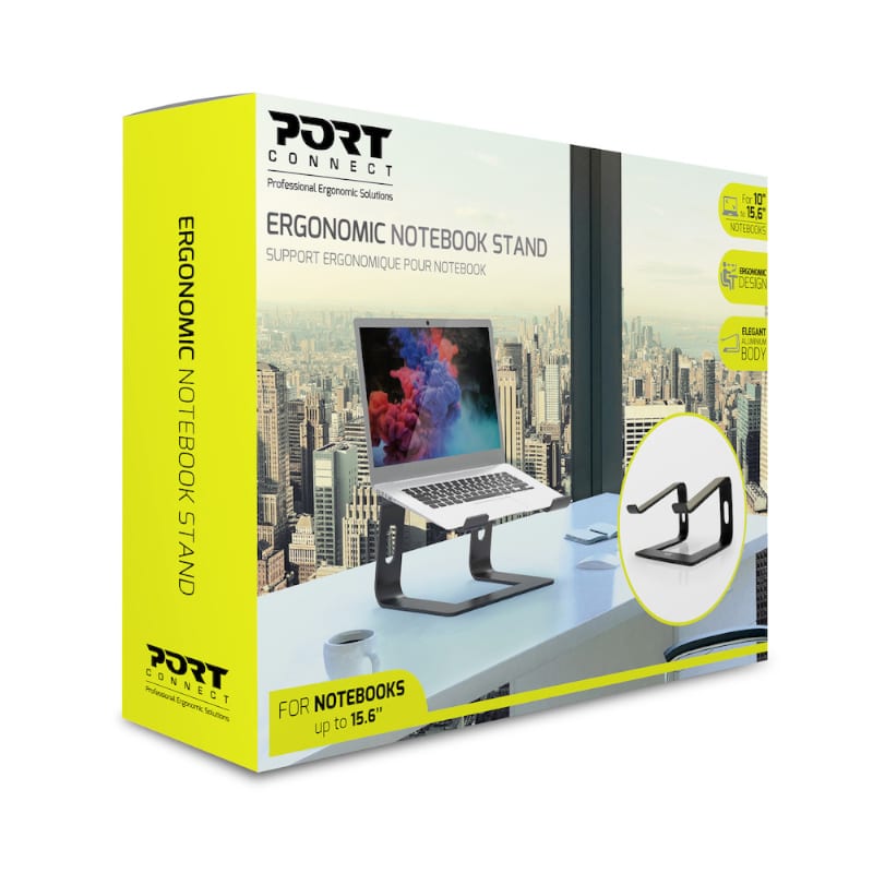 port-connect-ergonomic-10-15-6-aluminium-notebook-stand