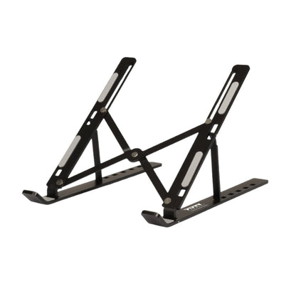 PORT Foldable Notebook Stand – Adjustable, Lightweight offers sturdy support for laptops up to 15.6", perfect for travel.
