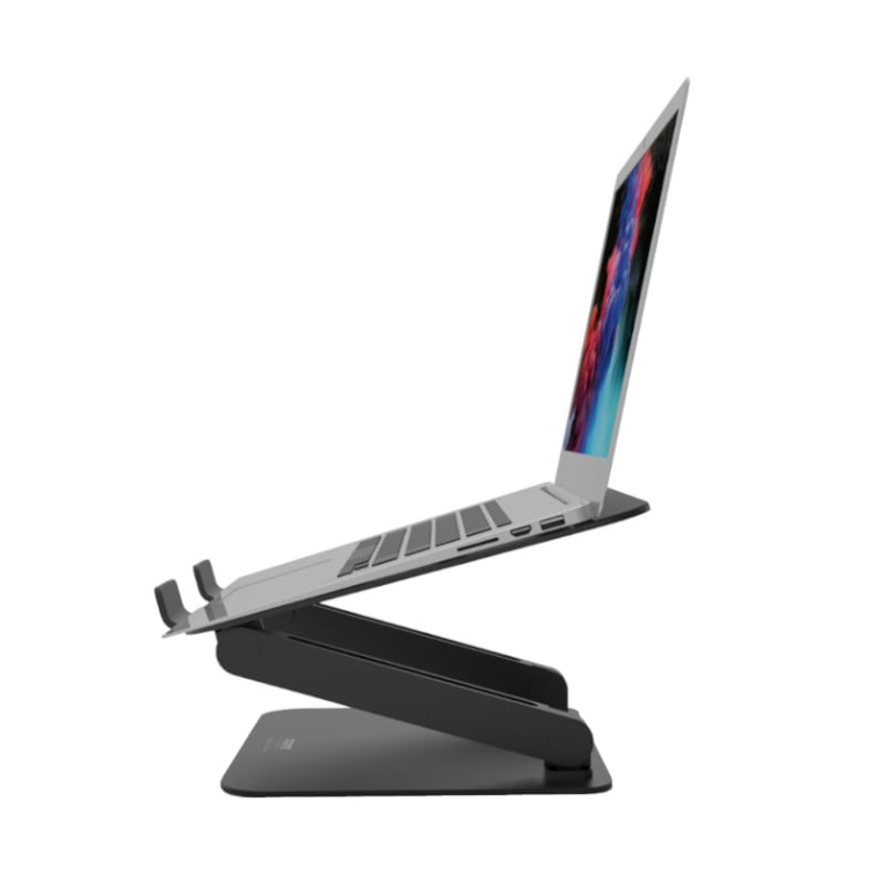 Port Black 15.6 Inch Aluminium Adjustable Notebook Stand