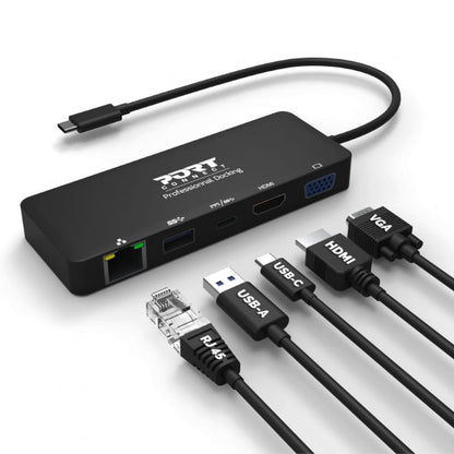 Port 85W USB-C Universal Travel Docking Station