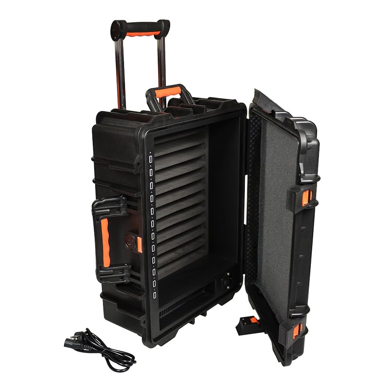 Port Trolley case with 12 11" shelves