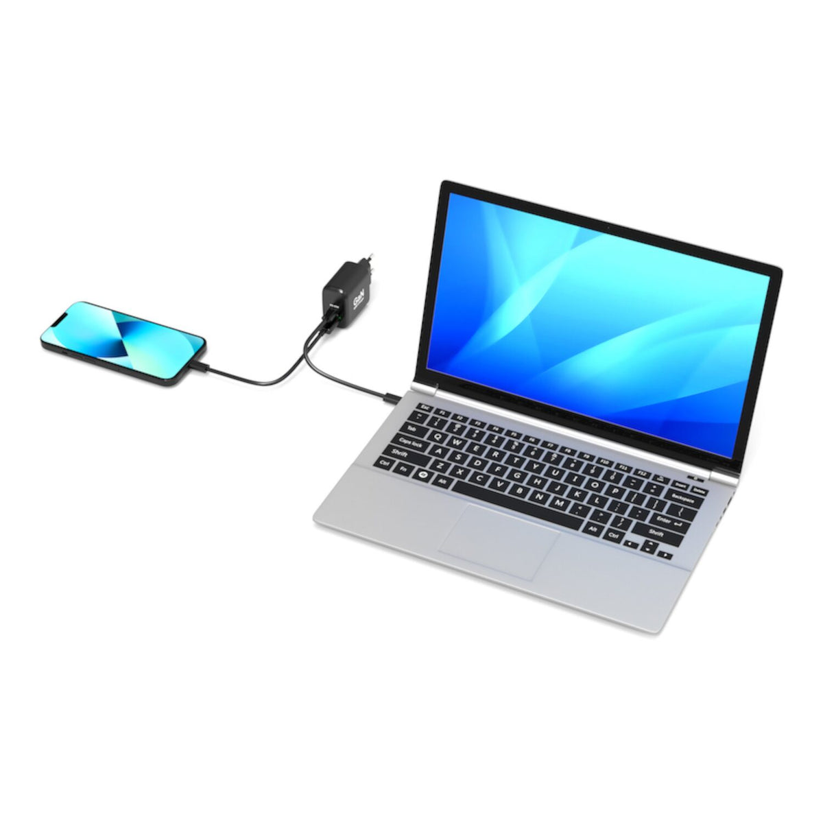 Port Connect 65W GaN Type-C and USB-A Fast Charger