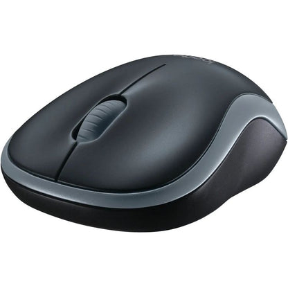 Logitech M185 Swift Grey mouse side view 910-002235