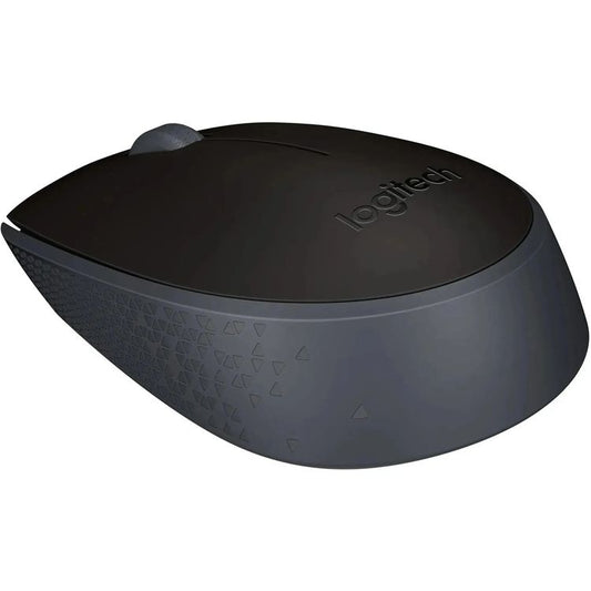Logitech M171 Black Grey wireless mouse 910-004424 front view