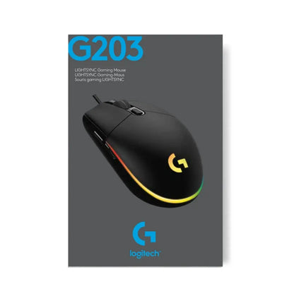 Logitech G203 LIGHTSYNC RGB Wired Gaming Mouse