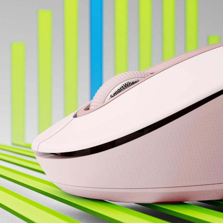 Logitech Signature M650 Rose mouse side view 910-006254