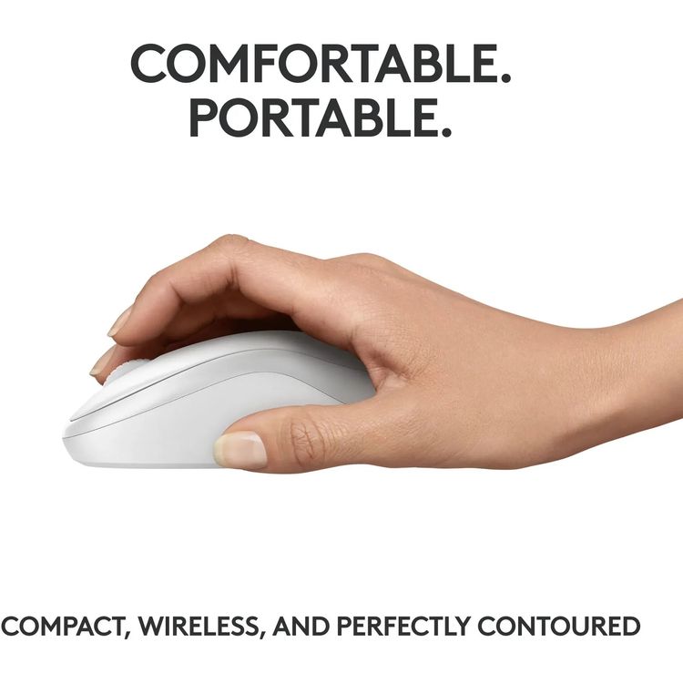 Logitech M240 Silent Off-White mouse alternate view 910-007120
