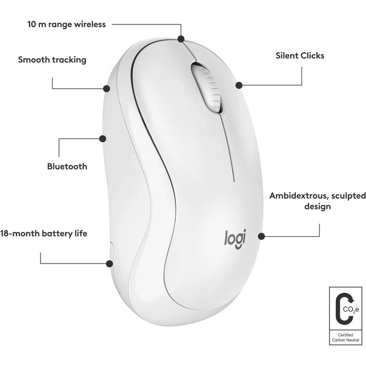 Logitech M240 Silent Off-White mouse detail 910-007120