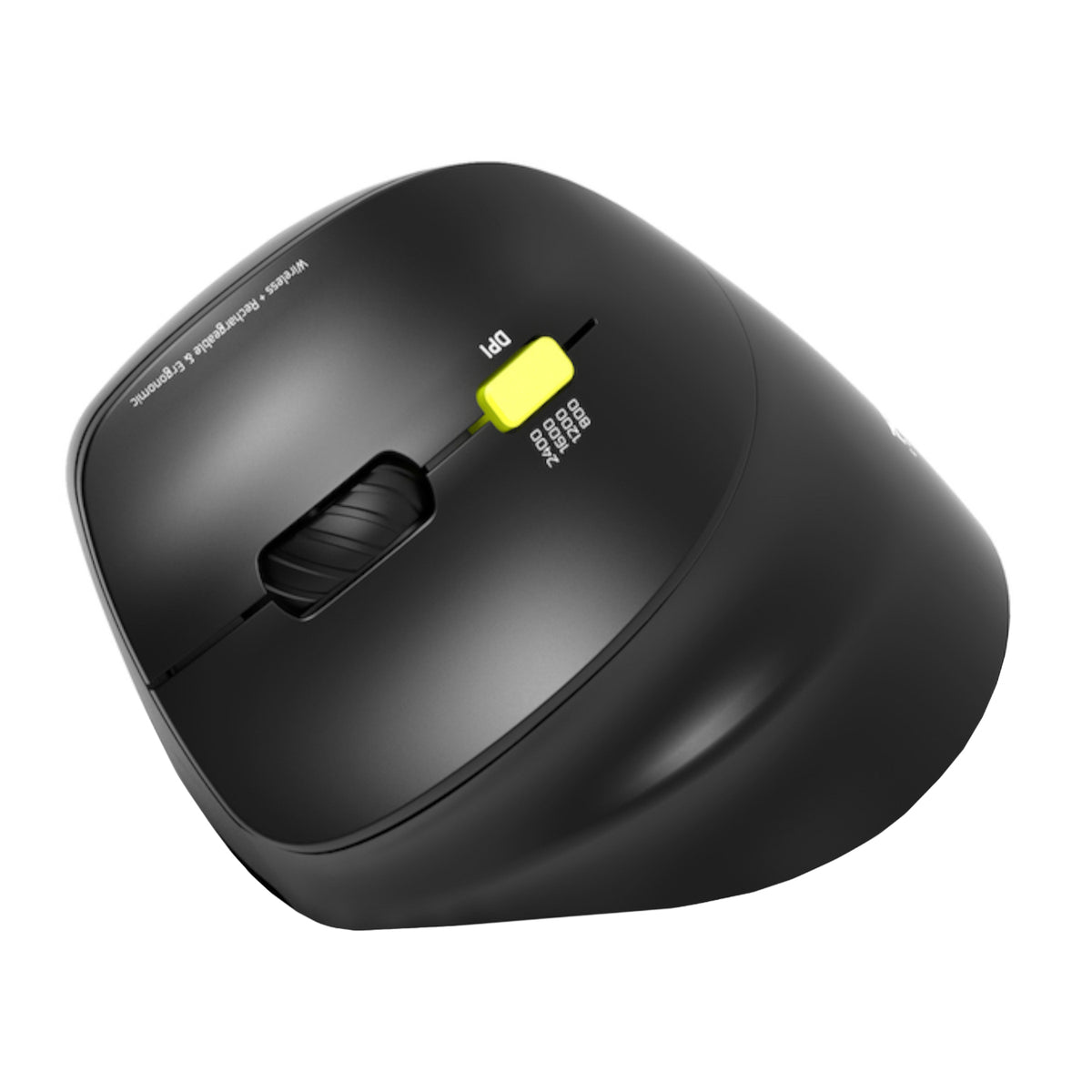 Port Connect Ergo Shape Rechargeable Wireless Mouse
