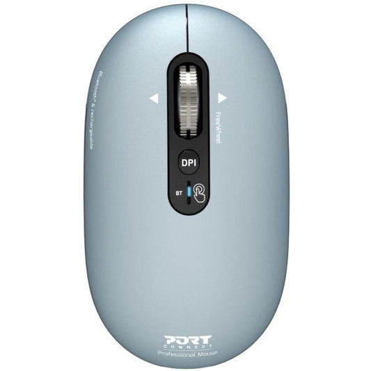Port Connect PURE MAC Rechargeable Wireless and Bluetooth Mouse - Storm