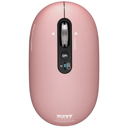 Port Connect PURE MAC Rechargeable Wireless and Bluetooth Mouse - Copper Rose